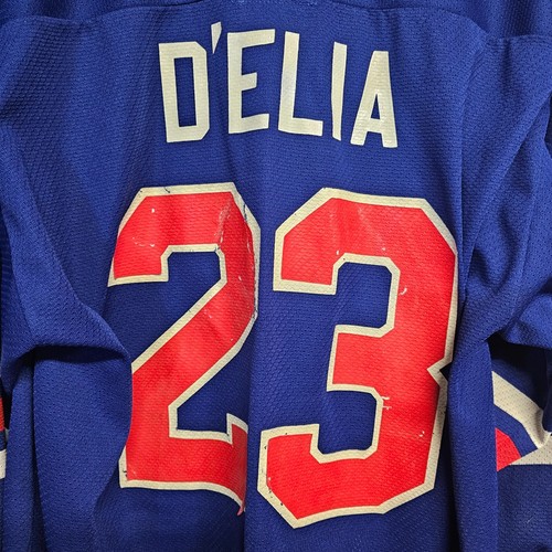 Vintage Cosby CCM NHL New York Rangers Krypto Hockey D'elia 23 Jersey Mens XL - Picture 9 of 10