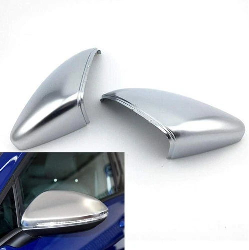 For 13-2019 VW Golf Mk7 MK7.5 Gti Tdi R Matt Chrome Wing Mirror Covers OEM-fit 