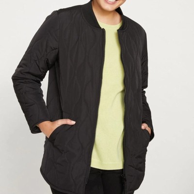 NWT UNIVERSAL STANDARD Hudson Quilted Liner Coat Black 10/12 Large