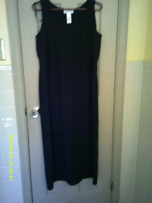 Nice Ladies Studio Brand Black Long Dress, Size Tall