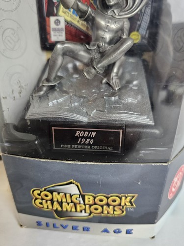 Set of 2 COMIC BOOK CHAMPIONS FIGURINE MR. FREEZE & ROBIN PEWTER LIMITED ED. - Picture 16 of 24