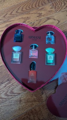 Armani Collectible Perfume Miniature Set Heart-Shaped Box