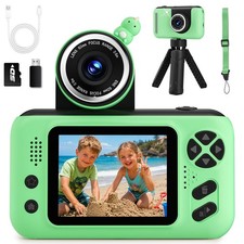 Makolle Kids Camera, Birthday Gifts for Boys and Girls Age 3-8,Video Green