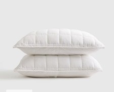 NWOT Quince King Set 2 Shams White Linen Box