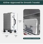 NOBL Aluminum Carry-On Spinner Luggage 35L w/ TSA Locks & Dust Bag - NIB — photo 5