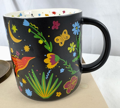 Starbucks Manuela Guillen Mug 2023 Collab Buenas Vibras Birds Flowers