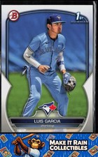 Luis Garcia 1st 2023 Bowman Prospects #BP-94 Toronto Blue Jays