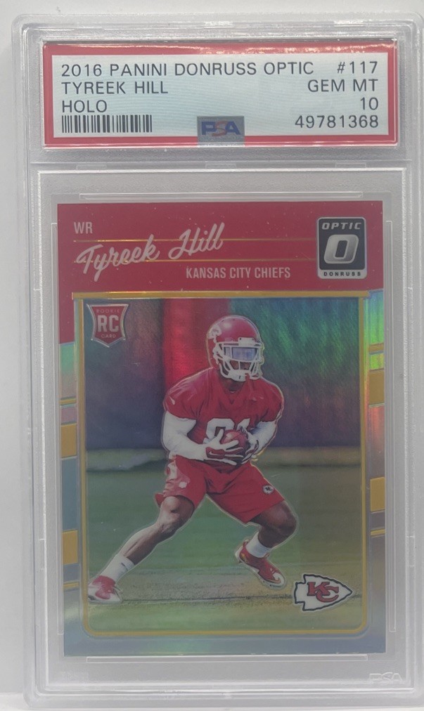 Tyreek Hill Panini Donruss Optic #117 Holo
