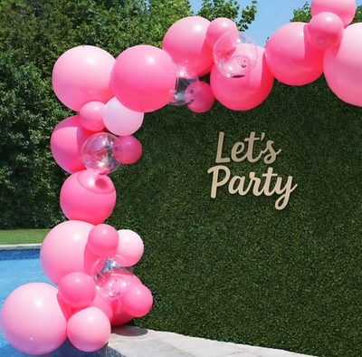 PartyAire 18' Reusable PVC Balloon Arch, 28 pc. Pinks 6+ yrs