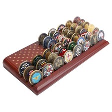 LIUYALO Challenge Coin Display Stand bronze with flag stars