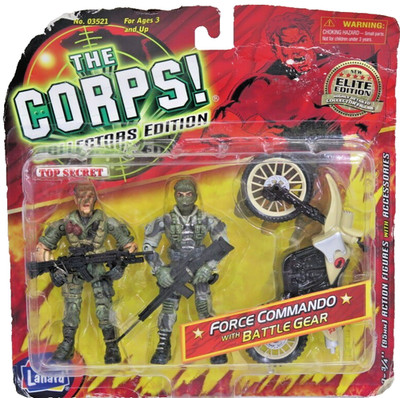 2001 Lanard The Corps! Elite Collectors Edition Force Commando with Battle Gear