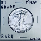 1942 S LIBERTY WALKING SILVER HALF DOLLAR HI GRADE U.S. MINT RARE COIN 6432
