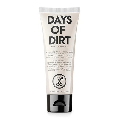 Days of Dirt Hair Styling Cream for Dry, Fluffy, Frizzy, Clean Lived-in Look 