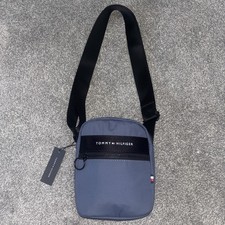 Tommy Hilfiger Cross Body Bag Men's Unisex Small Dual Zip BNWT Unused Blue Man
