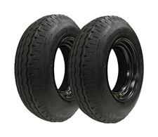 eCustomrim 2-Pack Mounted Heavy Duty Highway Homaster Trailer Tire 8-14.5 ST ...