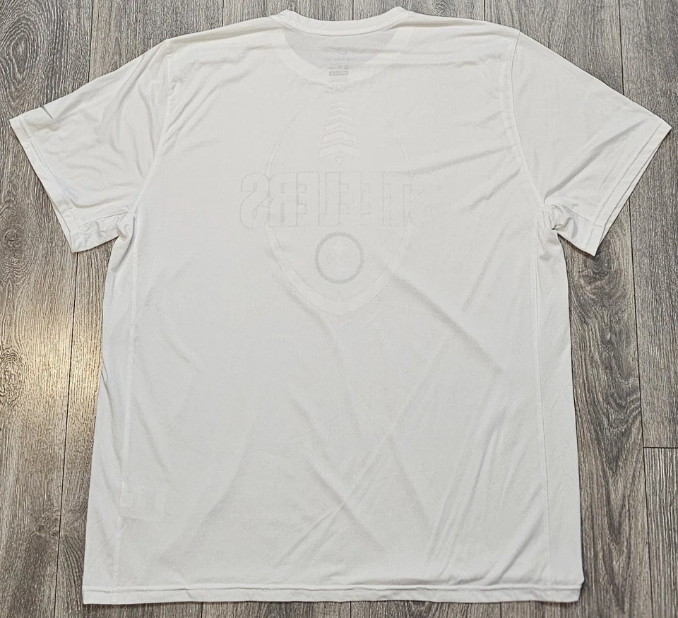 Camiseta Nike Dri Fit NFL Pittsburgh Steelers manga curta branca masculina tamanho 2XL - Imagem 2 de 4