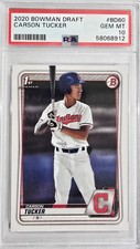 2020 Bowman Draft #BD60 Carson Tucker RC Rookie PSA 10 Cleveland Indians ✨️