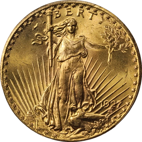 1927-P Saint-Gaudens Gold $20 PCGS MS65+ Blazing Gem Superb Eye Appeal