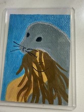 Selkie Unmasked ACEO 2.5 X 3.5 mer0werz