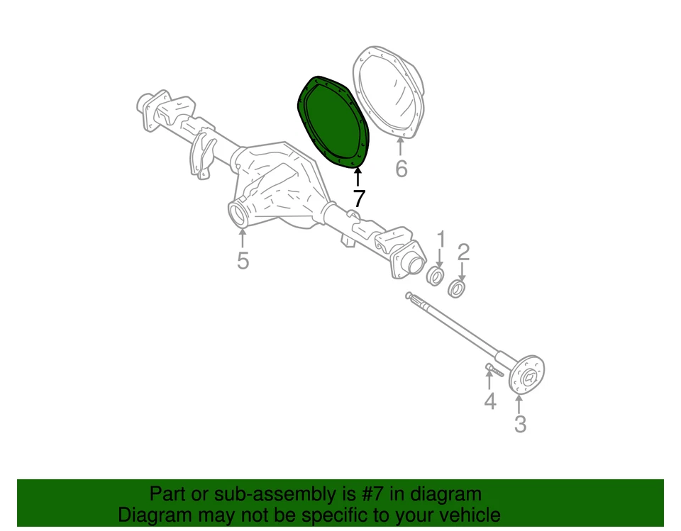 Junta de tampa de eixo traseiro genuína GM 26063649 - Imagem 3 de 3
