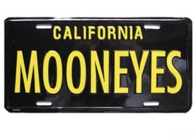 MOONEYES CALIFORNIA Metal License Plate.  CALI PROUD!! AWESOME