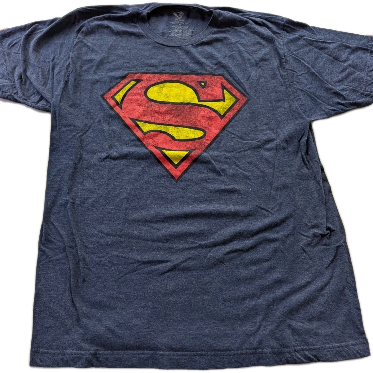 Superman DC Comics Blue Short Sleeve T- Shirt Mens XL