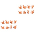 2 Pieces Mooslandschaftsornamente Simulations -Eichhörnchen -Ornamente