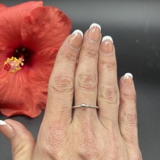 Stunning Unique Handmade 925 Sterling Silver Stackable Band Ring B73