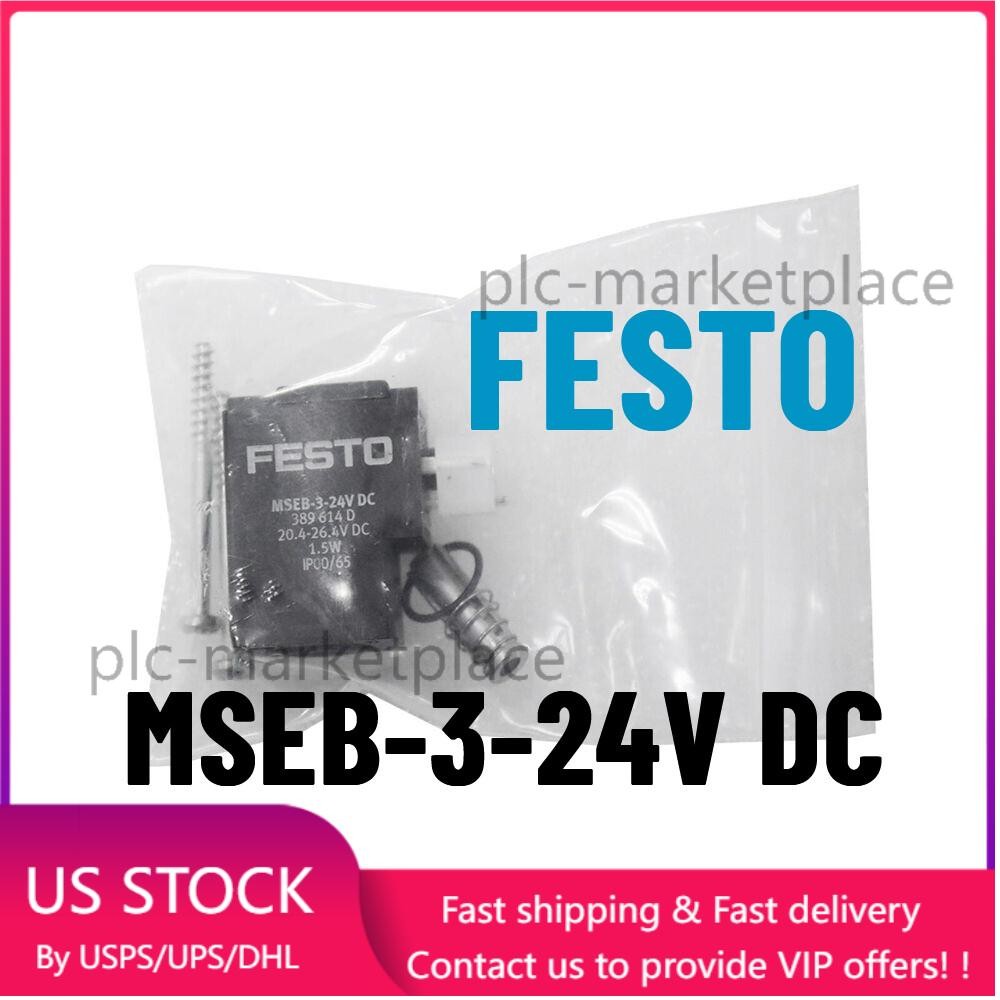 NEW FESTO MSEB-3-24V DC 389614 Solenoid Valve Coil - US STOCK