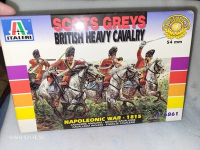 Italeri Scots Greys British Heavy Cavalry 1815 War Soldier Figures 1/32 #6861