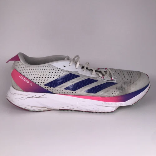 Scarpe da corsa Adidas uomo Adizero SL GV9095 bianche sneakers taglia 12
