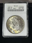 1887 morgan silver dollar ms65 alligator eye Vintage Soapbox Toner