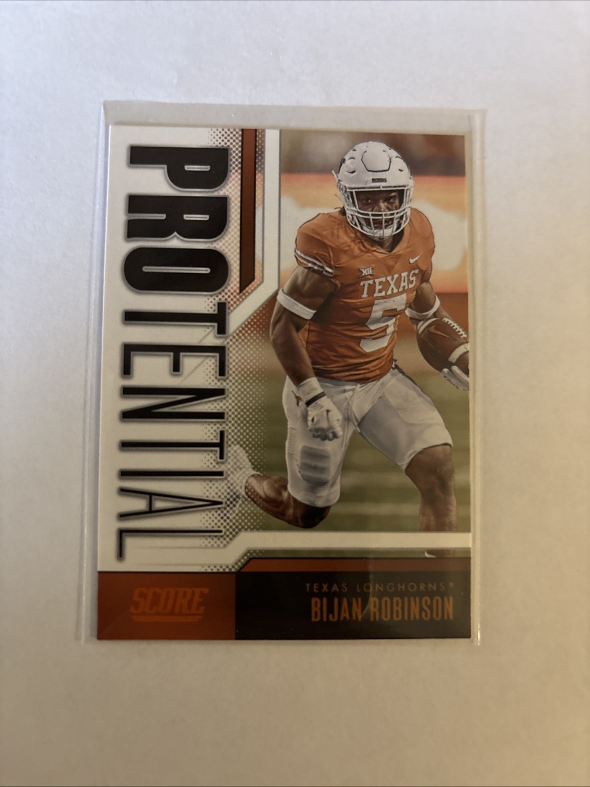Bijan Robinson Panini Score Protential #7 Orange