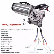 Motore Elettrico Automatico Porta DC 24V 60 100W Ingranaggio a Verme Motore Encoder Intelligente