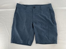 O Neill Hybrid Board Shorts Men s Size 34 Blue Stretch Cargo Surf Shorts