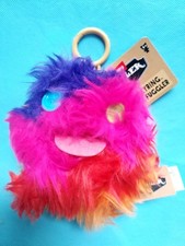 Fuggler Keychain Funny Ugly Monster Key Ring Chain 5" Mini Plush Clip On Pinkles
