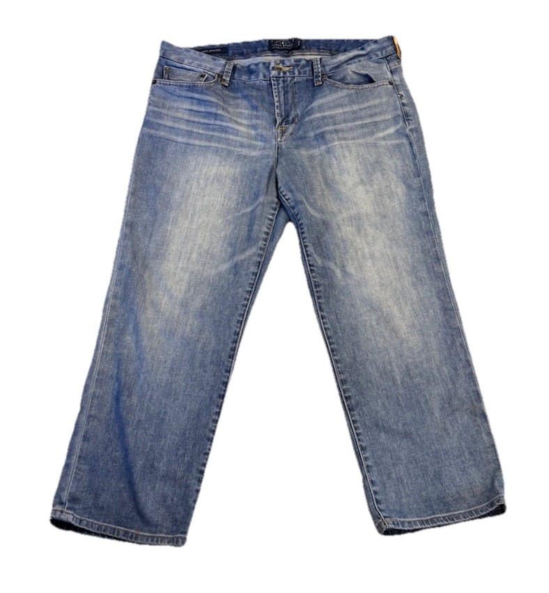 Lucky Brand Light Wash Cropped Jeans Size 14/32 Waist 34 Ankle Length