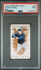 2016 Panini Diamond Kings Mini Aaron Judge Prospect Yankees MLB #192 PSA 9