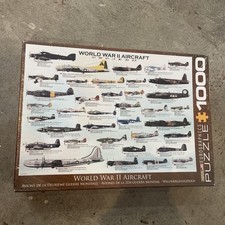 EUROGRAPHICS WORLD WAR II AIRCRAFT PUZZLE 1000 PC 26" X 19" NEW SEALED