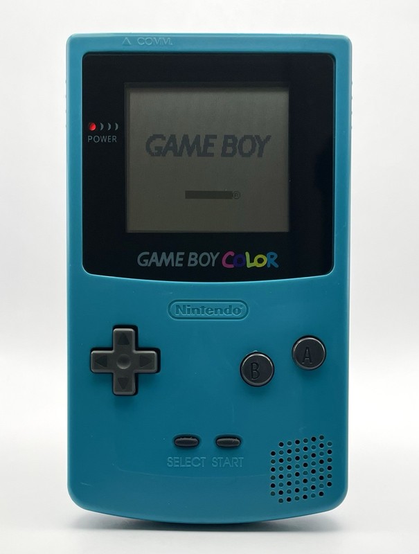 Nintendo Game Boy Color Blue Turquoise Tested New Speaker and Lens CGB-001 Japan