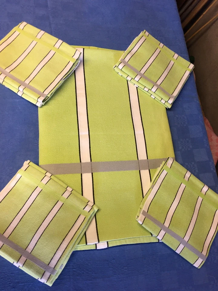 GRANDE NAPPE ANCIENNE  En Coton - Photo 2/4