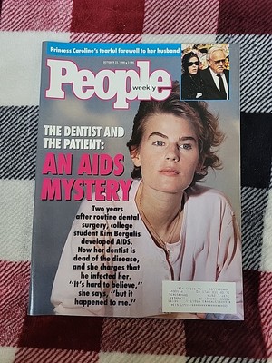 People Mag. Oct. 22. 1990 The Dentist Kim Bergalis & AIDS