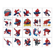 20pcs Superhero Temporary Tattoo Stickers Kids Body Art Party Favor Waterproof