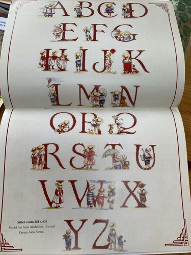 Cross Stitch Booklets x2 All Our Yesterdays Alphabet/Numbers Seaside Children - Bild 9 von 11