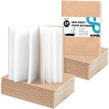 24PCS Mini Notebooks Bulk, 3.5 x 5 Inch Small Blank Pocket Notebooks Memo Pad...
