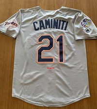 1998 KEN CAMINITI SAN DIEGO PADRES RETRO JERSEY GREY S M L XL XXL world series