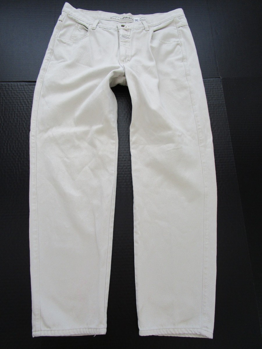 Mens 36x30 Marithe Francois Girbaud Pants ivory khaki vintage USA