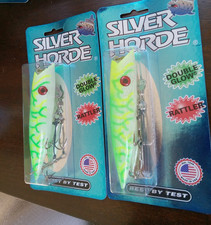 2 Silver Horde rattle glow lucky charms  Ace Hi 5" jplug