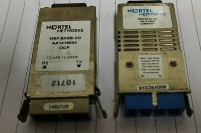 2x Nortel AA1419003 1-Port 1000base-XD Expansion GBIC Module
