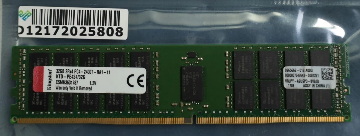 Kingston DDR4 SDRAM 32 GB Total Capacity Memory (RAM) for sale | eBay